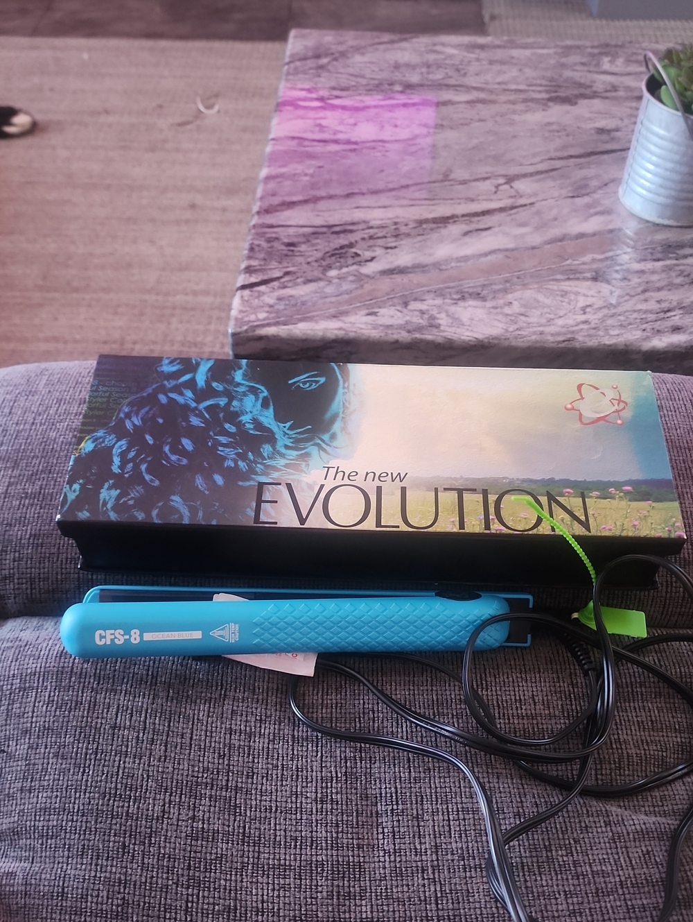 eValectric Professional Straighting Iron, Limited Edition Ocean Blue Color